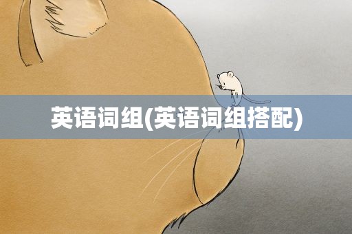 英语词组(英语词组搭配)