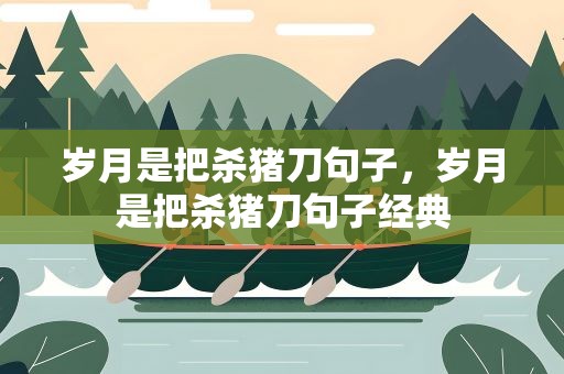 岁月是把杀猪刀句子，岁月是把杀猪刀句子经典