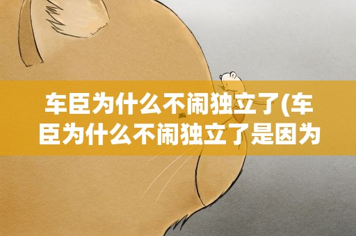 车臣为什么不闹独立了(车臣为什么不闹独立了是因为从思想上被征服了吗)