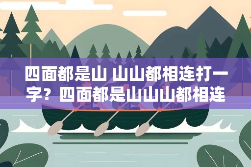 四面都是山 山山都相连打一字？四面都是山山山都相连打一字谜