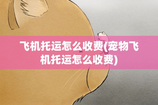 飞机托运怎么收费(宠物飞机托运怎么收费)