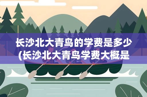 长沙北大青鸟的学费是多少(长沙北大青鸟学费大概是多少)