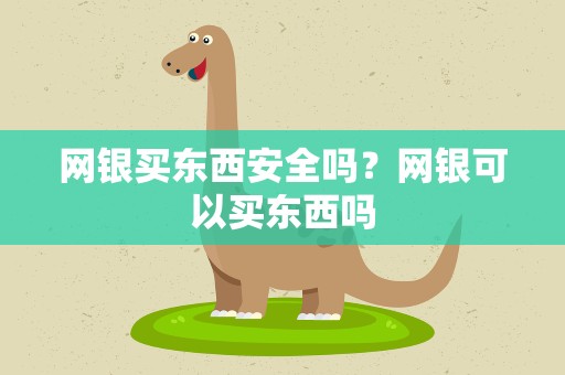 网银买东西安全吗？网银可以买东西吗