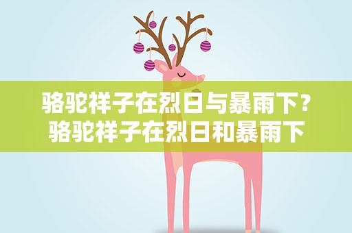 骆驼祥子在烈日与暴雨下？骆驼祥子在烈日和暴雨下