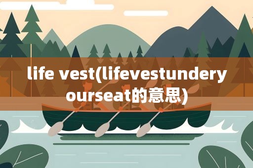 life vest(lifevestunderyourseat的意思)