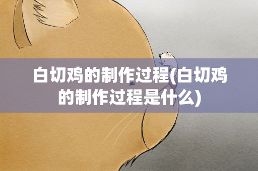 白切鸡的制作过程(白切鸡的制作过程是什么)