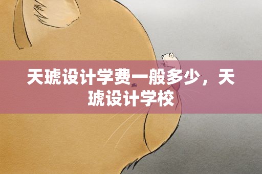 天琥设计学费一般多少，天琥设计学校