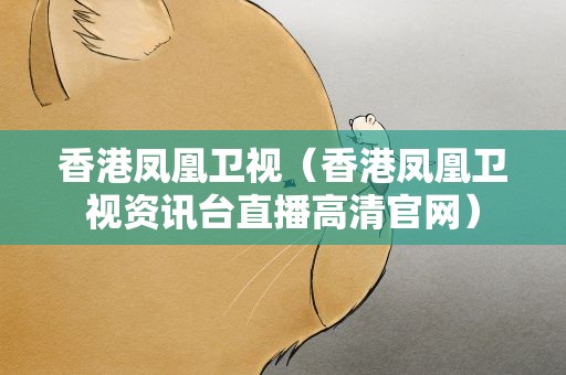 香港凤凰卫视（香港凤凰卫视资讯台直播高清官网）