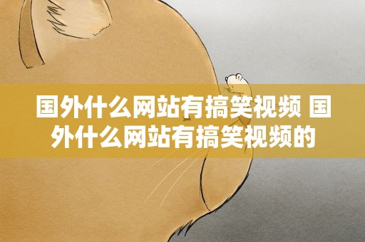 国外什么网站有搞笑视频 国外什么网站有搞笑视频的