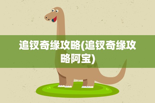 追钗奇缘攻略(追钗奇缘攻略阿宝)