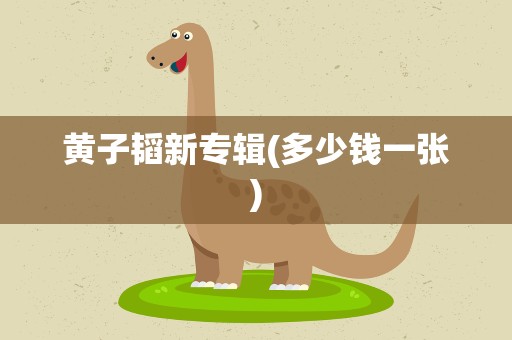 黄子韬新专辑(多少钱一张)