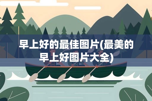 早上好的最佳图片(最美的早上好图片大全)
