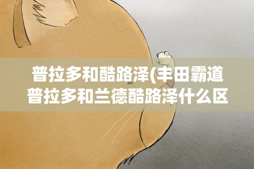 普拉多和酷路泽(丰田霸道普拉多和兰德酷路泽什么区别啊)