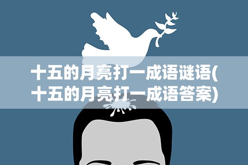 十五的月亮打一成语谜语(十五的月亮打一成语答案)