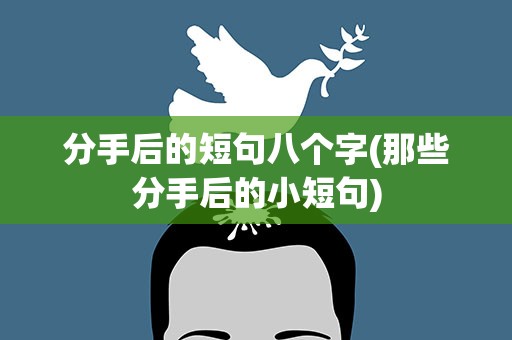 分手后的短句八个字(那些分手后的小短句)