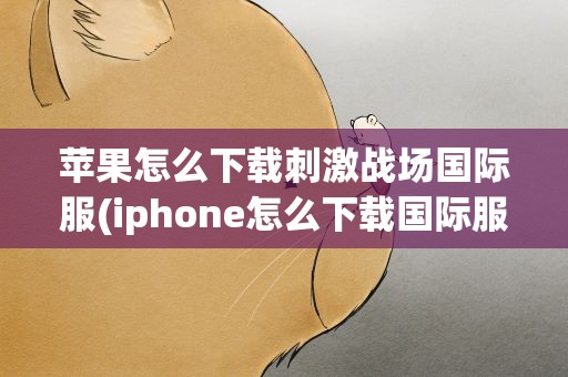 苹果怎么下载刺激战场国际服(iphone怎么下载国际服吃鸡)