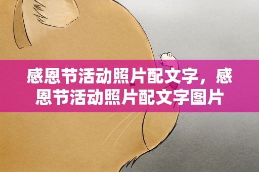 感恩节活动照片配文字，感恩节活动照片配文字图片