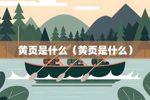 黄页是什么（黄页是什么）