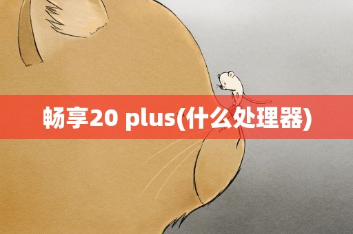 畅享20 plus(什么处理器)