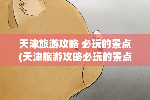 天津旅游攻略 必玩的景点(天津旅游攻略必玩的景点有哪些)
