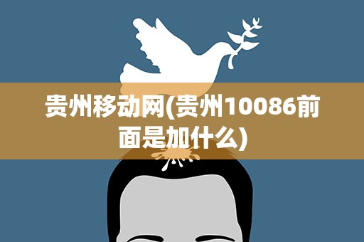 贵州移动网(贵州10086前面是加什么)