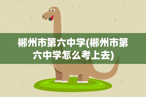 郴州市第六中学(郴州市第六中学怎么考上去)