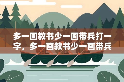 多一画教书少一画带兵打一字，多一画教书少一画带兵打一字谜