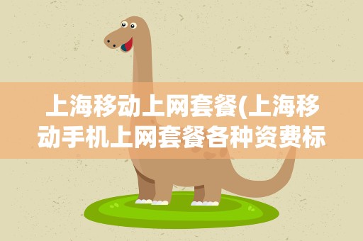 上海移动上网套餐(上海移动手机上网套餐各种资费标准)