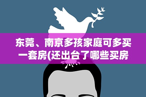 东莞、南京多孩家庭可多买一套房(还出台了哪些买房优惠政策)