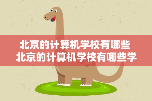北京的计算机学校有哪些 北京的计算机学校有哪些学校