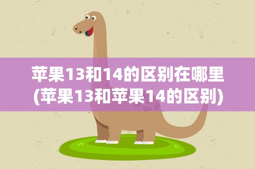 苹果13和14的区别在哪里(苹果13和苹果14的区别)