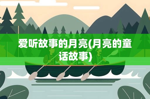 爱听故事的月亮(月亮的童话故事)