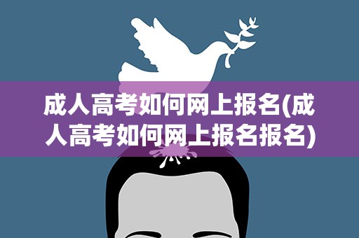 成人高考如何网上报名(成人高考如何网上报名报名)