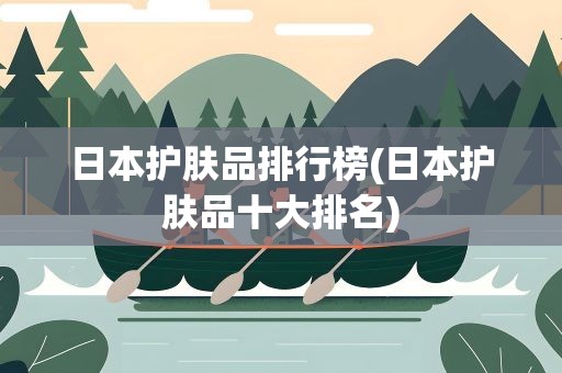 日本护肤品排行榜(日本护肤品十大排名)