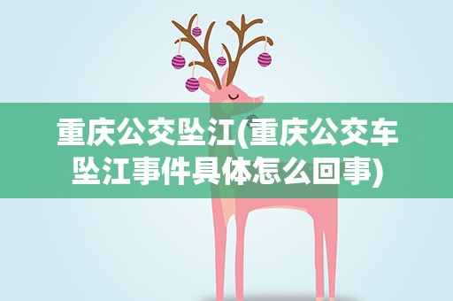 重庆公交坠江(重庆公交车坠江事件具体怎么回事)