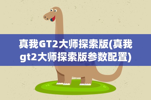 真我GT2大师探索版(真我gt2大师探索版参数配置)