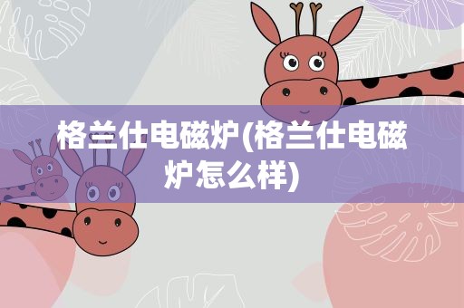 格兰仕电磁炉(格兰仕电磁炉怎么样)