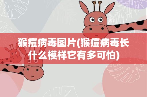 猴痘病毒图片(猴痘病毒长什么模样它有多可怕)