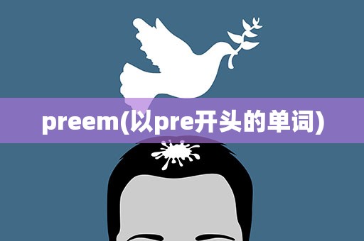 preem(以pre开头的单词)