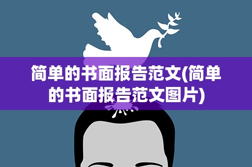 简单的书面报告范文(简单的书面报告范文图片)