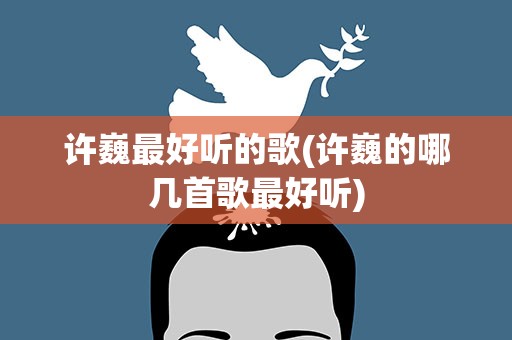 许巍最好听的歌(许巍的哪几首歌最好听)