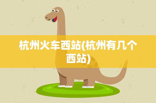 杭州火车西站(杭州有几个西站)