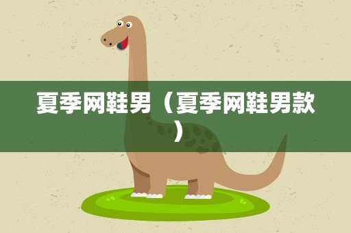 夏季网鞋男（夏季网鞋男款）