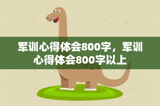 军训心得体会800字，军训心得体会800字以上