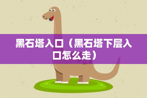 黑石塔入口（黑石塔下层入口怎么走）