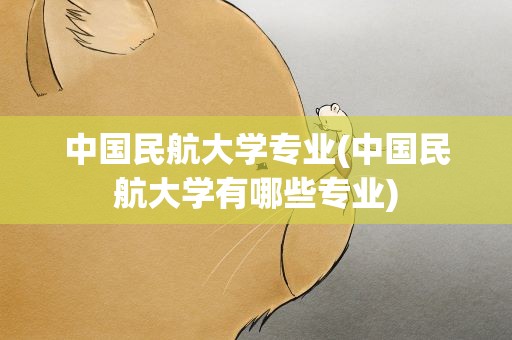 中国民航大学专业(中国民航大学有哪些专业)