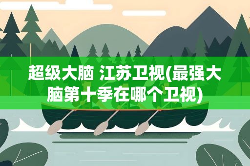 超级大脑 江苏卫视(最强大脑第十季在哪个卫视)