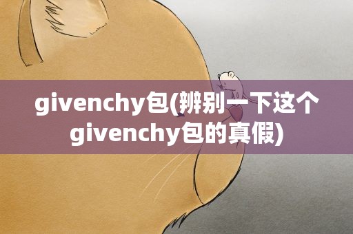 givenchy包(辨别一下这个givenchy包的真假)