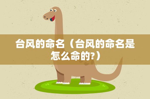 台风的命名（台风的命名是怎么命的?）