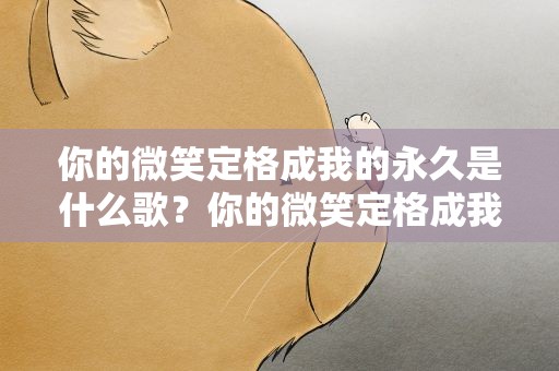 你的微笑定格成我的永久是什么歌？你的微笑定格成我的永久是什么歌曲